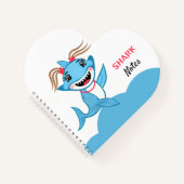 Happy Shark Family Notizblock (Vorderseite)