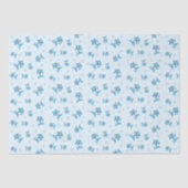 Happy Shark Family patterned Blue Seidenpapier (Vorderseite)