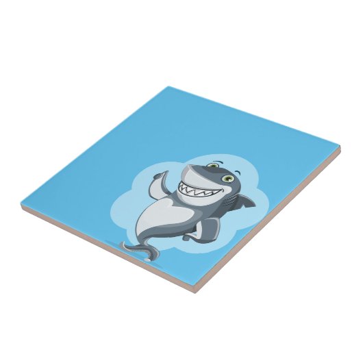 Happy shark fliese (Seite)