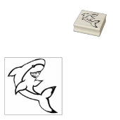 Happy Shark Gummistempel (Stempel)