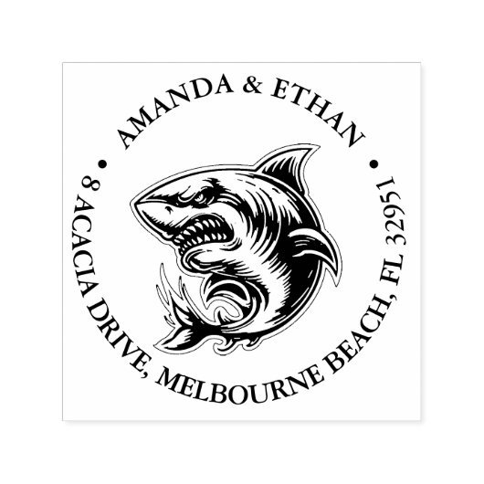 Happy Shark Theme Permastempel (Design)