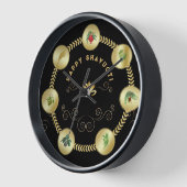 Happy SHAVUOT dekorative Ornament sieben Arten Uhr (Winkel)