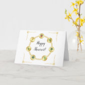 Happy SHAVUOT dekoriert sieben Arten Ornament Karte (Gelbe Blume)