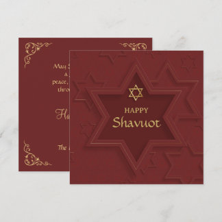 Happy Shavuot Elegant Feiertagskarte