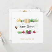 Happy SHAVUOT Jüdischer Urlaub Sieben Arten wünsch Karte (Vorderseite/Rückseite Beispiel)