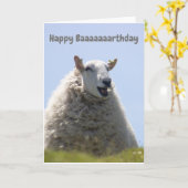 Happy Sheep Birthday Card Karte (Gelbe Blume)
