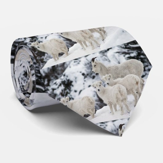 Happy Sheep Family Krawatte (Gerollt)