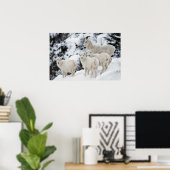 Happy Sheep Family Poster (Heimbüro)