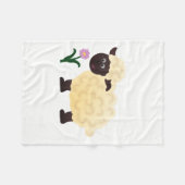 Happy Sheep Fleecedecke (Vorderseite (Horizontal))