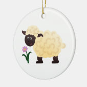 Happy Sheep Keramik Ornament (Links)