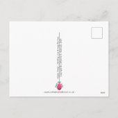 Happy Sheep - Liebe und Hugs Postkarte (Rückseite)