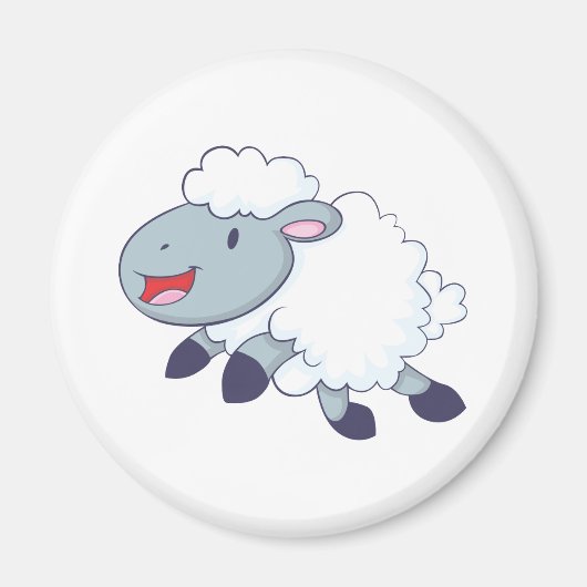 Happy Sheep Magnet (Vorne)