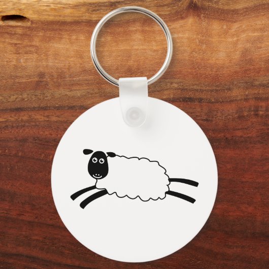 Happy Sheep Schlüsselanhänger (Vorderseite)