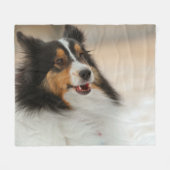 Happy Shelty Baby Blanket Fleecedecke (Vorderseite (Horizontal))
