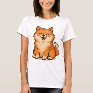 Happy Shiba Dog - Niedliche handGezeichnet Haustie T-Shirt