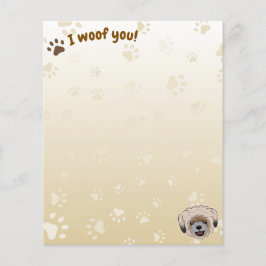 Happy Shih Tzu Dog Lover I Woof You Paws