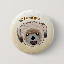 Happy Shih Tzu Dog Lover I Woof You Paws