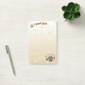 Happy Shih Tzu Dog Lover I Woof You Paws Post-it Klebezettel (Büro)
