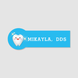 Happy Shiny Tooth    DentalName Tag Namensschild