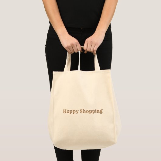 Happy Shopping Printing für Shopper Lebensmittelge Tragetasche (Vorderseite (Produkt))
