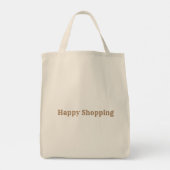 Happy Shopping Printing für Shopper Lebensmittelge Tragetasche (Rückseite)