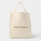 Happy Shopping Printing für Shopper Lebensmittelge Tragetasche (Vorne)