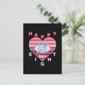 Happy Sight Day Feiertagspostkarte (Stehend Vorderseite)