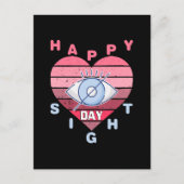 Happy Sight Day Feiertagspostkarte (Vorderseite)