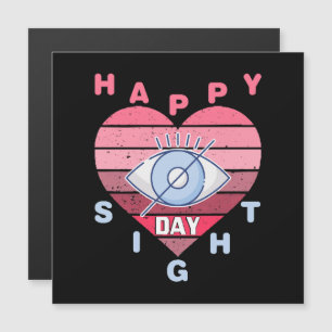 Happy Sight Day Magnetkarte