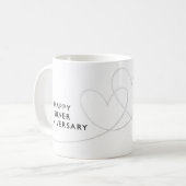 Happy Silver Anniversary Kaffeetasse (Vorderseite Links)