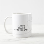Happy Silver Anniversary Kaffeetasse (Links)