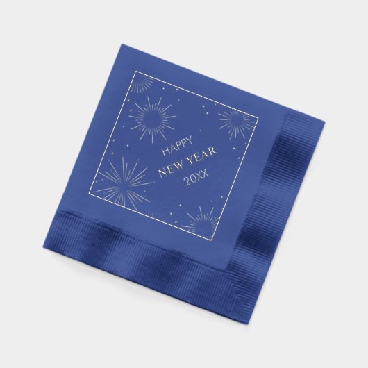 Happy Silver Servietten Mit Folie (Links)