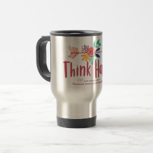 Happy Silver Travel Mug Reisebecher
