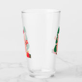 Happy Silvester Symbol Spaß niedlichen Schweinebäu Glas (Rechts)