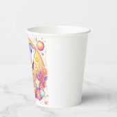 Happy Simple Dolphin Baby Shower Paper Pappbecher (Links)