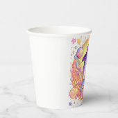 Happy Simple Dolphin Baby Shower Paper Pappbecher (Rechts)