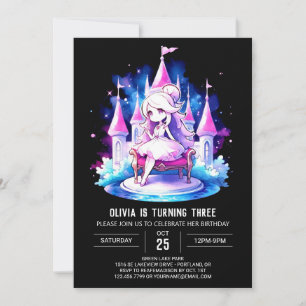 Happy Simple Princess Birthday Einladung
