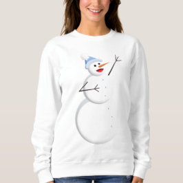 Happy Singing Snowman Weihnachten Sweatshirt