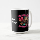 Happy Single Awareness Day Celebrate Liebe Kaffeetasse (VorderseiteRechts)