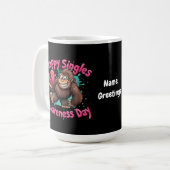 Happy Single Awareness Day Celebrate Liebe Kaffeetasse (Vorderseite Links)