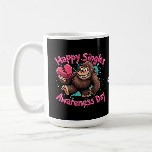 Happy Single Awareness Day Celebrate Liebe Kaffeetasse (Links)