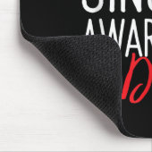 Happy Single Bewusstsein Tag Anti-Valentinstag Mousepad (Ecke)