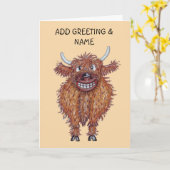 Happy Single Karte (Gelbe Blume)