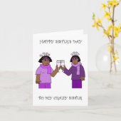 Happy Sisters' Day August 4 Karte (Gelbe Blume)