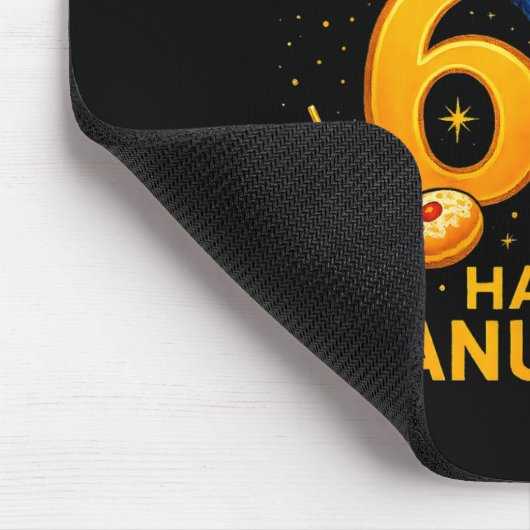 Happy Six Seven Hanukkah Funny Meme Menorah Sloth Mousepad (Ecke)