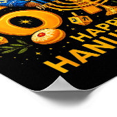 Happy Six Seven Hanukkah Funny Meme Menorah Sloth Poster (Ecke)