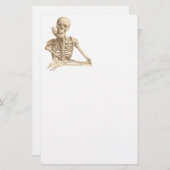 Happy Skeleton Briefpapier (Vorne/Hinten)