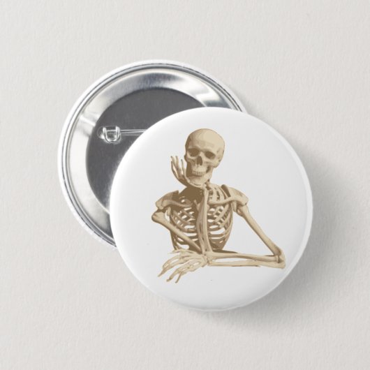 Happy Skeleton Button (Vorne & Hinten)