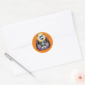 Happy Skeleton Halloween Graveyard Sticker (Umschlag)