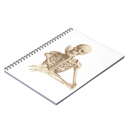 Happy Skeleton Notizblock (Linke Seite)